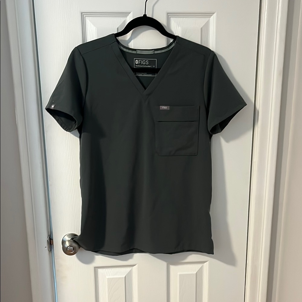 Figs Gray Short Sleeve Tee